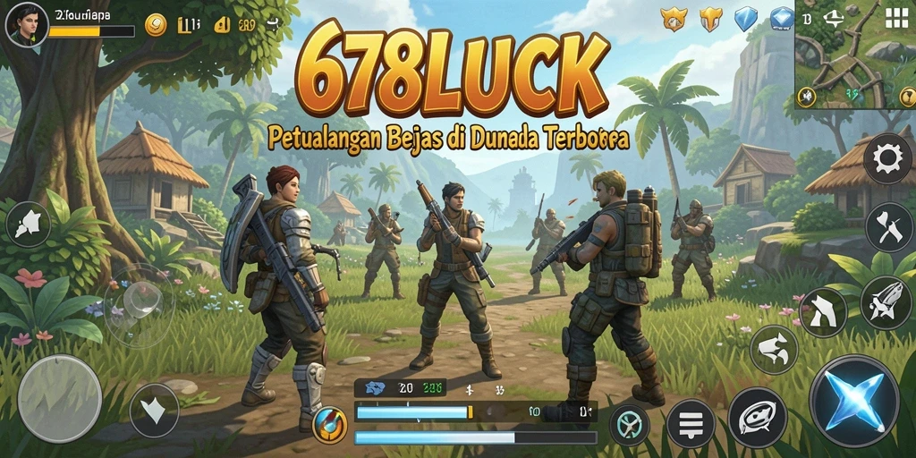 Screenshot gameplay 678LUCK dengan petualangan di dunia terbuka.