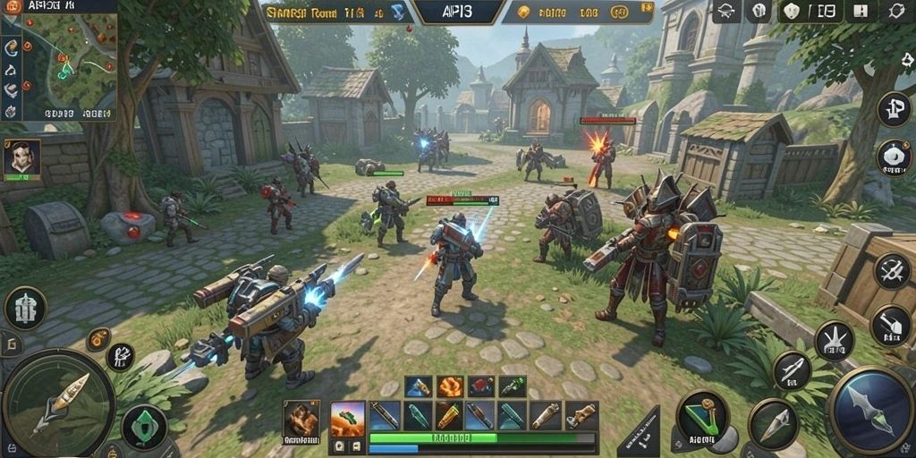 Tampilan gameplay API33 yang mendebarkan dan strategis.