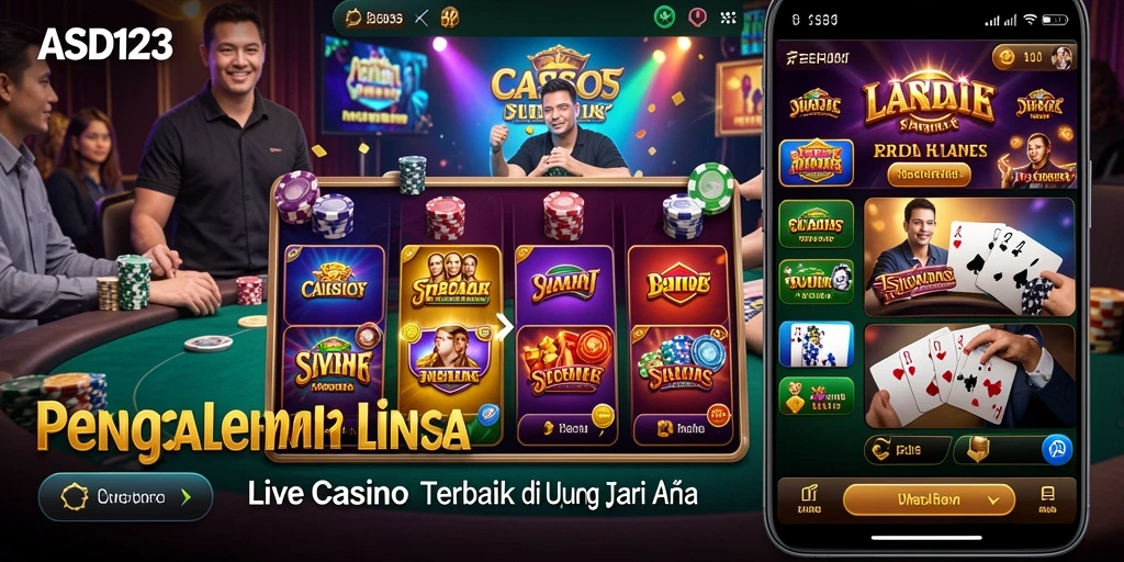Screenshot gameplay Live Casino yang mendebarkan di ASD123.