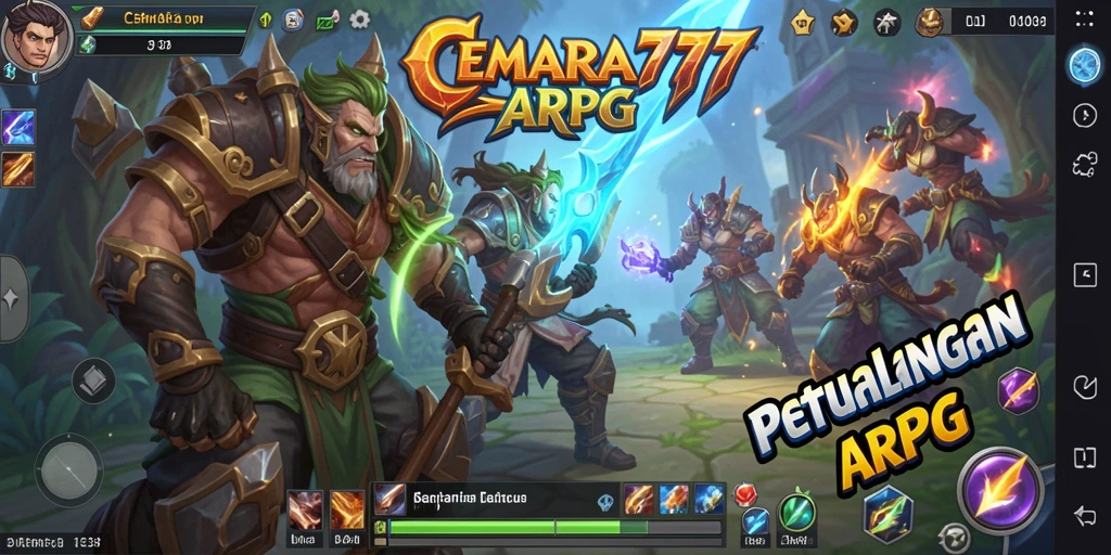 Screenshot gameplay CEMARA777 yang menunjukkan aksi mendebarkan dalam pertempuran.