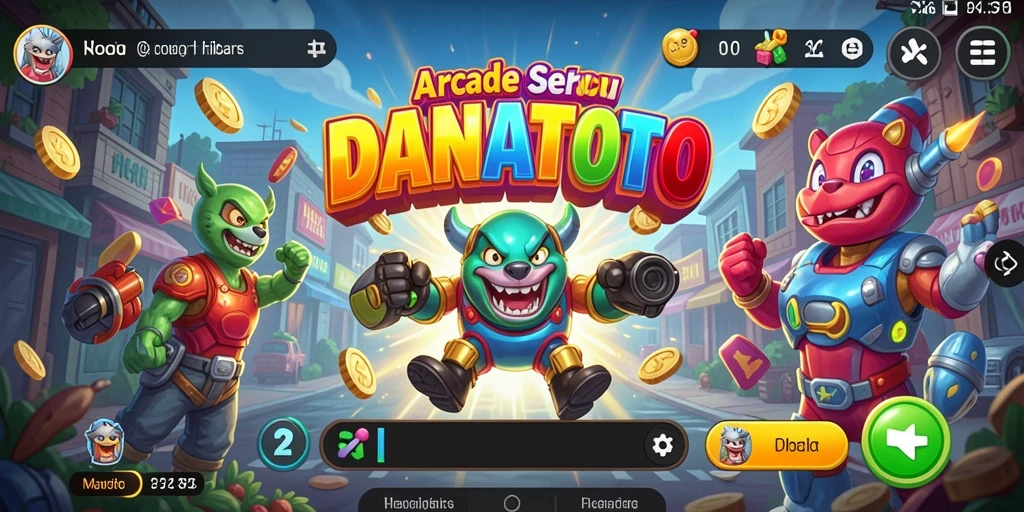 Screenshot menunjukkan gameplay seru dan menantang dari DANATOTO.