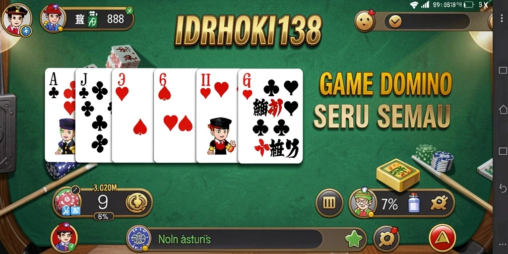 Screenshot gameplay yang menunjukkan keseruan bermain Domino.