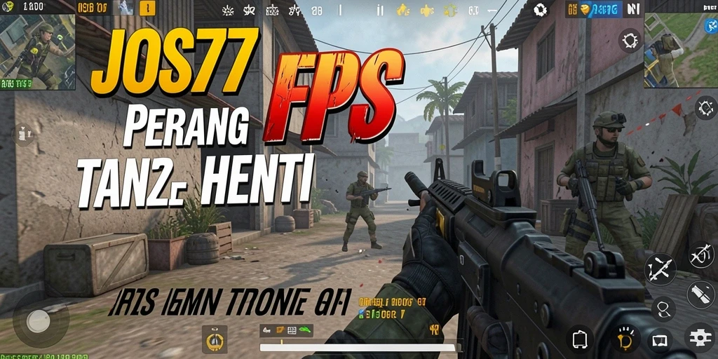 Tampilan gameplay menarik dan penuh aksi dari JOS77 di dunia FPS.