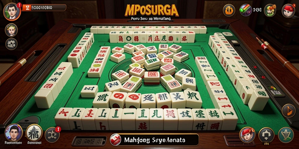 Tampilan gameplay seru dan menarik dalam MPOSURGA Mahjong.