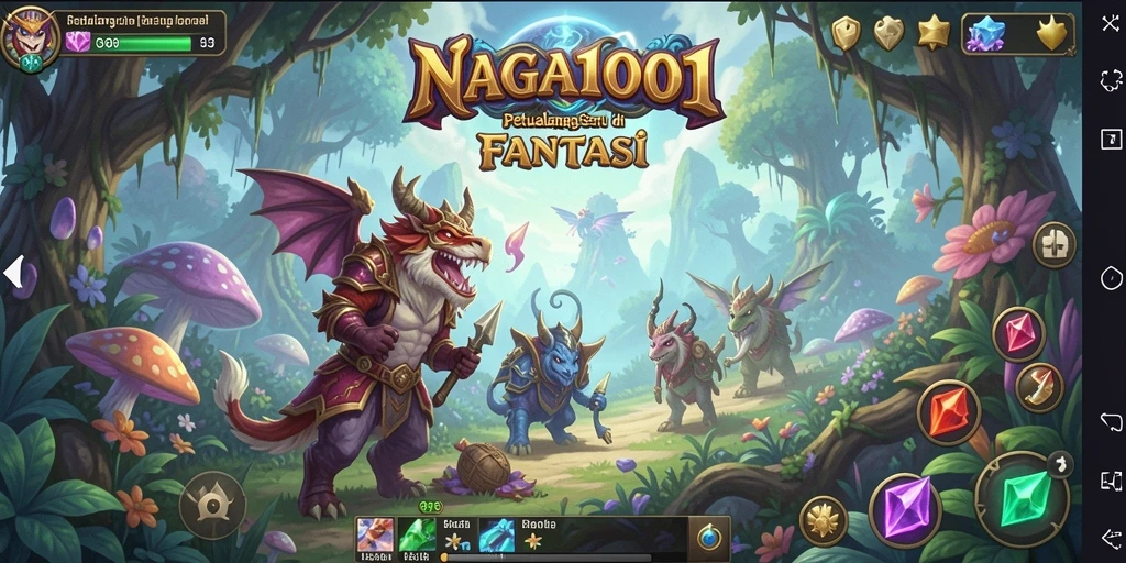 Tampilan gameplay seru dari NAGA1001 dalam dunia petualangan