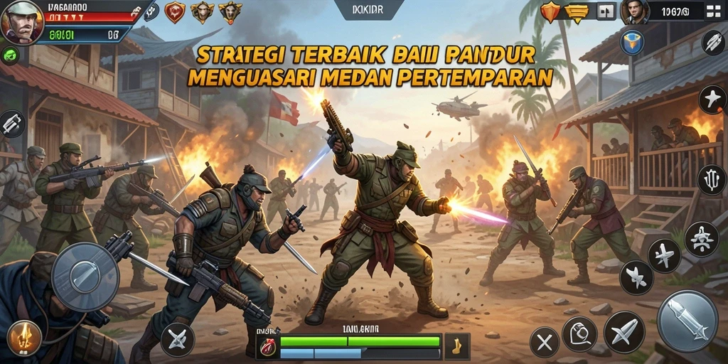 Tangkapan layar gameplay OKIDR yang menunjukkan pertempuran strategi yang mendebarkan.