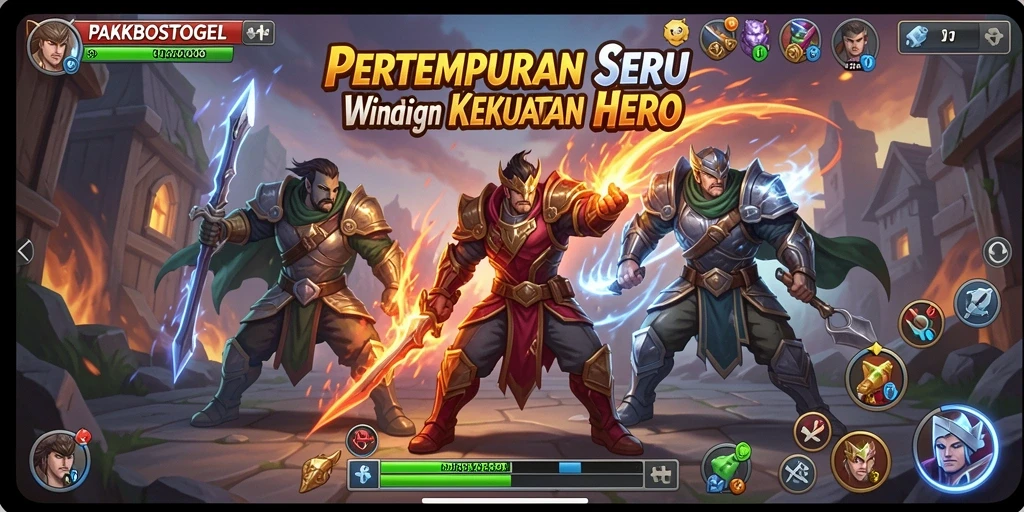 Tampilan gameplay PAKBOSTOGEL yang dinamis dan seru.