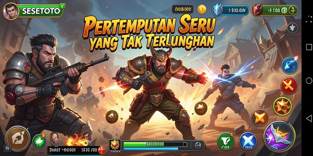 Tampilan gameplay SESETOTO yang penuh aksi dan tantangan.