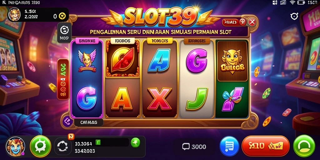 Tampilan gameplay menarik dari SLOT39 dalam simulasi slot.