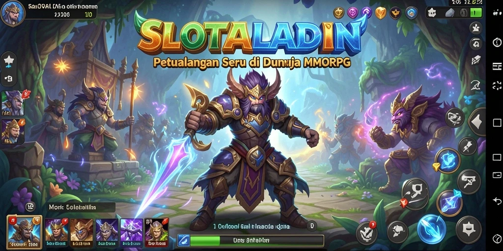 Screenshot gameplay SLOTALADIN yang menampilkan aksi dan petualangan seru.