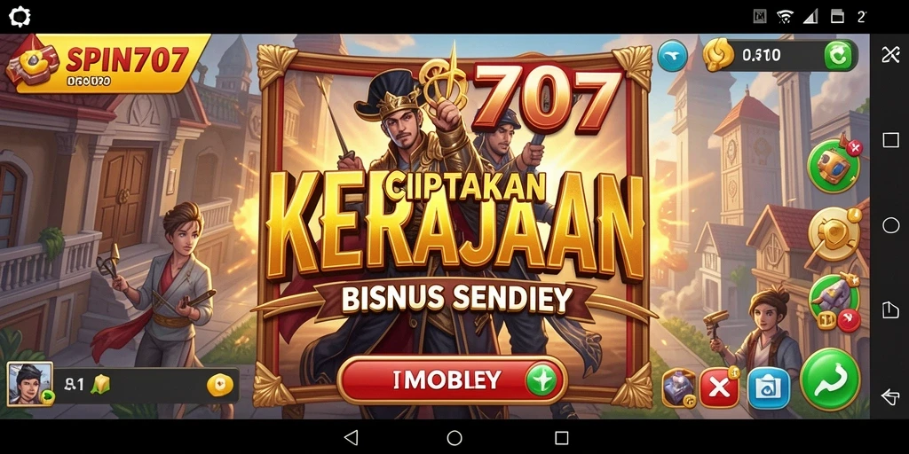 Tangkapan layar gameplay SPIN707 yang menunjukkan aksi bisnis seru.