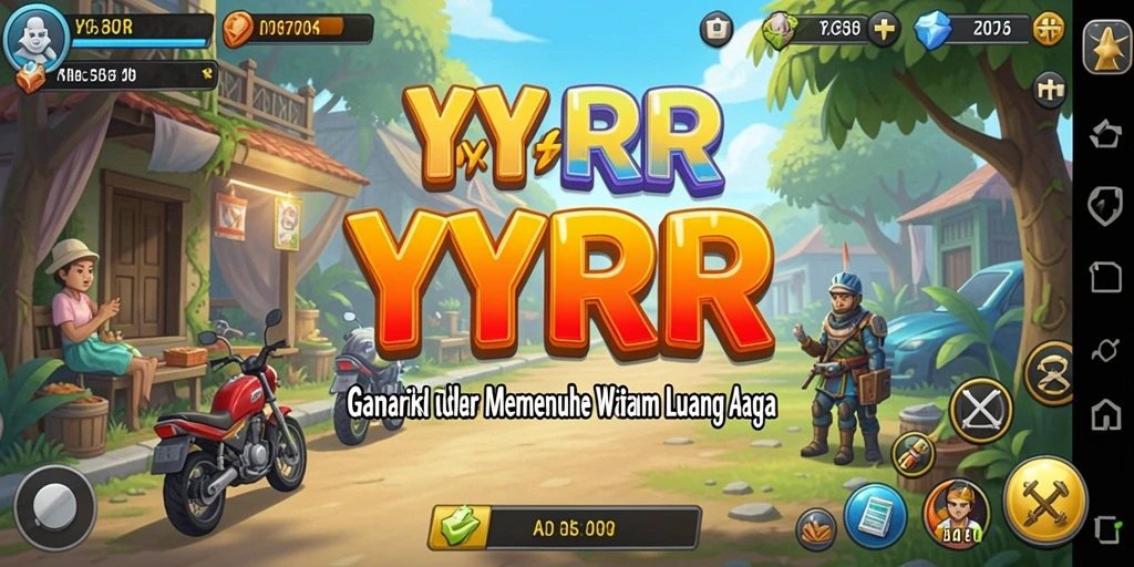 Tampilan menarik dari gameplay idle di YYRR.