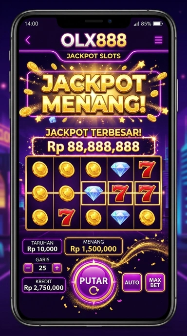 Tampilan antarmuka olx888 yang sederhana dan efisien.
